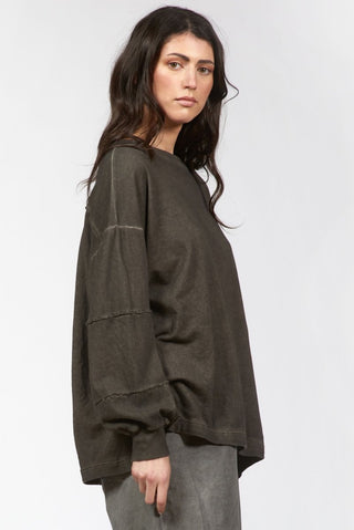 Sweatshirt with Wrist Cuts - Baci Fashion