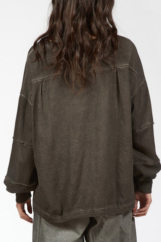 Sweatshirt with Wrist Cuts - Baci Fashion