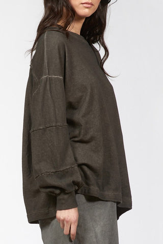 Sweatshirt with Wrist Cuts - Baci Fashion