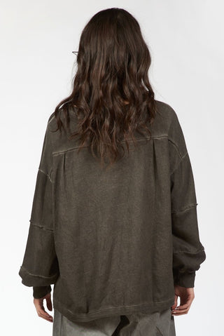 Sweatshirt with Wrist Cuts - Baci Fashion