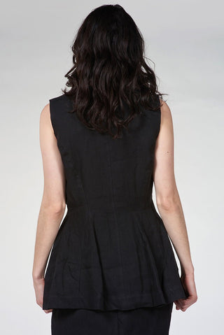 Tailored Linen Vest - Baci Fashion