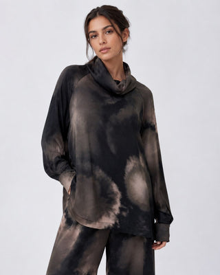 Tie-Dye Cowl Neck Shirt - Baci Fashion
