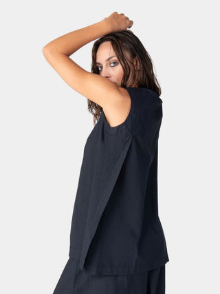 Top Stitched Cotton Tank - Baci Fashion