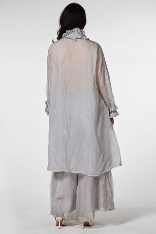 Tunic with Ruffles on Sleeves and Neckline - Baci Fashion