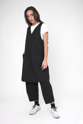 V Neck Back Bow Dress - Baci Fashion