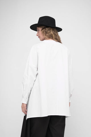 V Neck Buttoned Long Sleeve Shirt - Baci Fashion