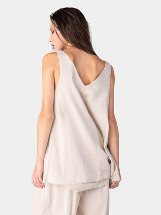 V - Neck Organic Cotton Tank Top - Baci Fashion