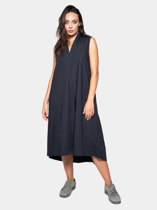 V-Neck Sleeveless Organic Cotton Midi Dress - Baci Fashion