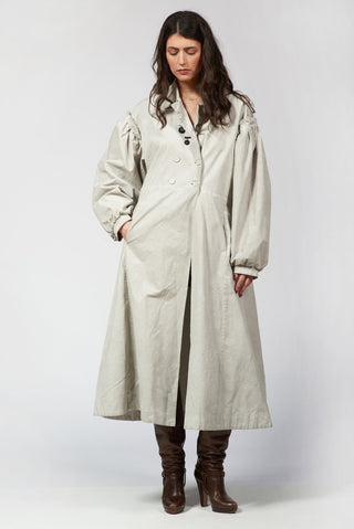 Velvet Double - Breasted Long Coat - Baci Fashion