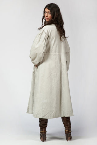 Velvet Double - Breasted Long Coat - Baci Fashion