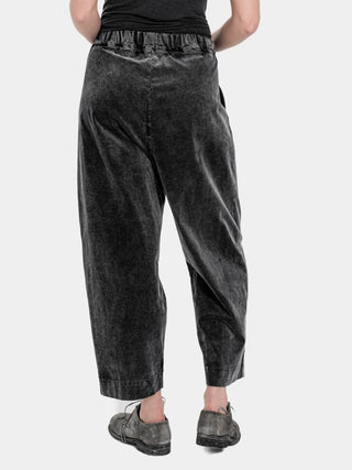 Velvet Pleated Elastic Waist Trousers - Baci Fashion