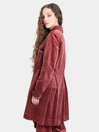 Velvet Shawl Collar Swing Jacket - Baci Fashion