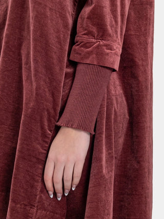 Velvet Tunic with Knit Details - Baci Fashion