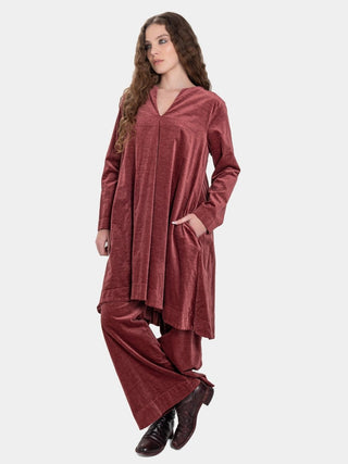 Velvet V - Neck Tunic - Baci Fashion