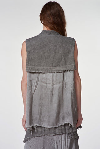 Vest with Satin Back - Baci Fashion