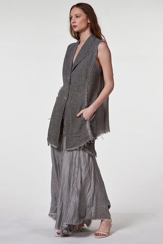 Vest with Satin Back - Baci Fashion