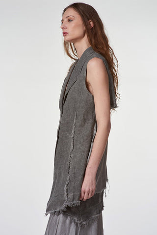 Vest with Satin Back - Baci Fashion