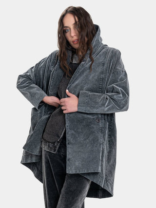 Vintage Look Shawl Collar Coat - Baci Fashion