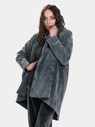 Vintage Look Shawl Collar Coat - Baci Fashion