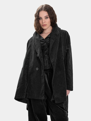 Vintage Look Shawl Collar Coat - Baci Fashion