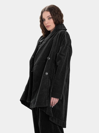 Vintage Look Shawl Collar Coat - Baci Fashion