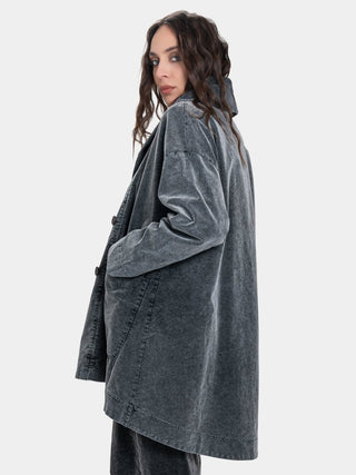 Vintage Look Shawl Collar Coat - Baci Fashion