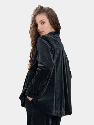 Welt Pocket Velvet Jacket - Baci Fashion