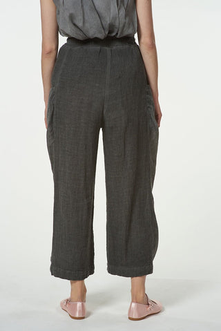 Wide - Leg Pants with Front Long Pockets - Baci Fashion