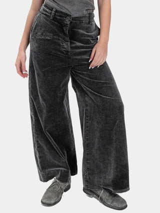 Wide Leg Velvet Trousers - Baci Fashion