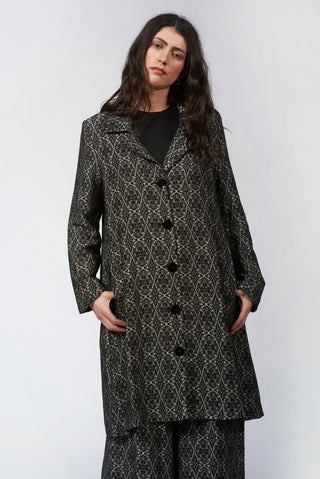 Wool - Blend Long Jacket - Baci Fashion