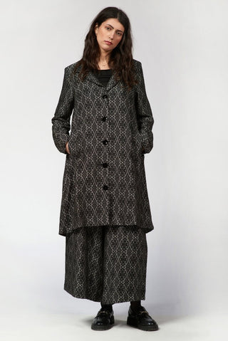 Wool - Blend Long Jacket - Baci Fashion