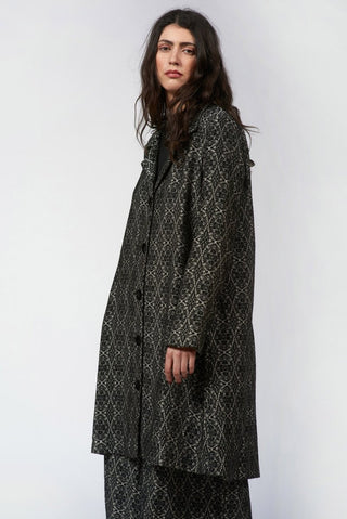 Wool - Blend Long Jacket - Baci Fashion