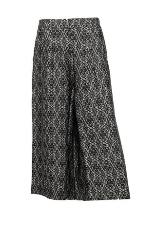Wool - Blend Wide - Leg Pants - Baci Fashion