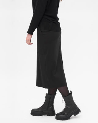 Zip Up Midi Skirt - Baci Fashion