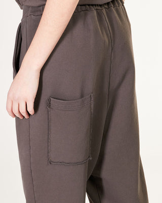 Elastic Waist Drop Crotch Sweatpant