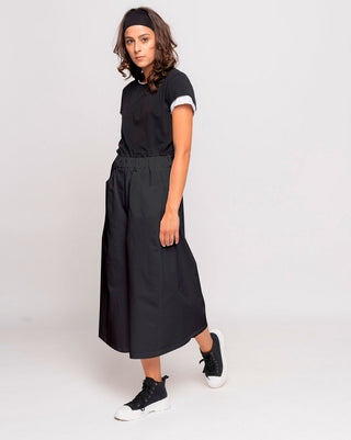 Elastic Wide Leg Trouser