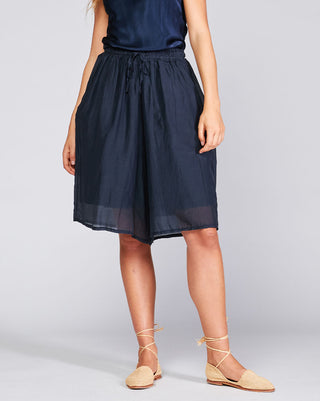 Cotton-Silk-Blend-Drawstring-Shorts sheer by baci fashion