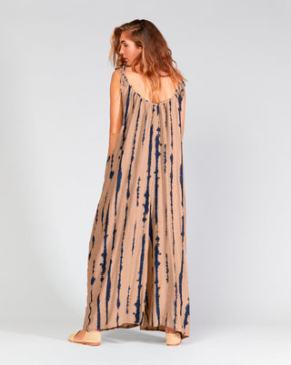 Cotton-Silk-Blend-Drip-Striped-Tie-Waist-Curved-Jumpsuit by baci fashion