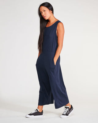 Cotton-Tiered-Tank-Jumpsuit-navy-blue by baci fashion