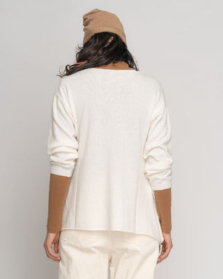 Rolled Cuffed Crewneck Sweater