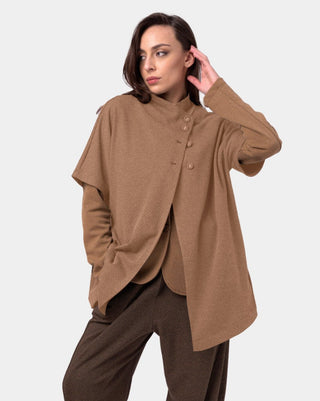 Asymetrical Buttoned Short Sleeve Shirt - Baci Fashion