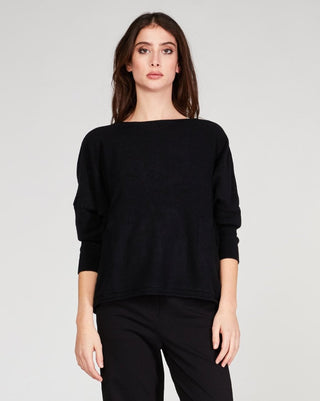 Boat Neck Pocketed Sweater - Baci Online Store