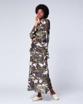 Camo Blouse - Baci Fashion
