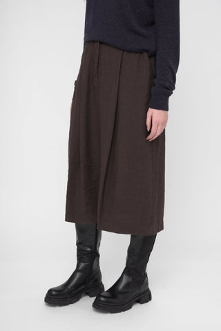 Cotton Linen Blend Maxi Skirt - Baci Fashion