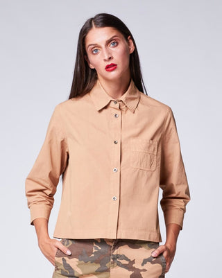 Cropped Button Up Shirt - Baci Online Store