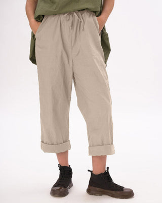 Light Organic Cotton Elastic Pants - Baci Fashion