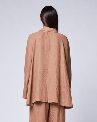 Linen 3 Button Swing Jacket - Baci Online Store