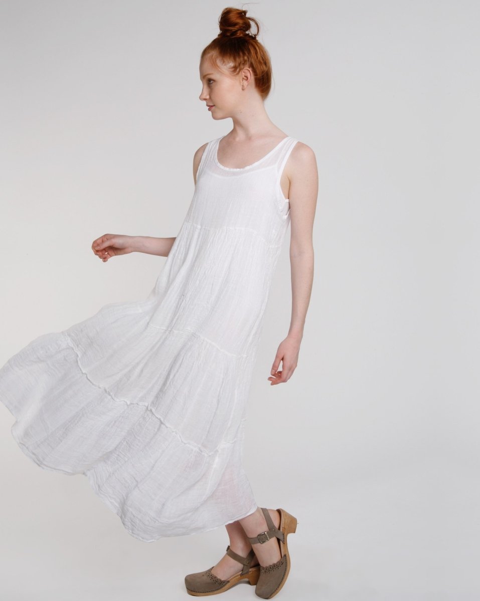Linen Babydoll Tank dress Baci Fashion Linen Babydoll Tank dress Baci Fashion
