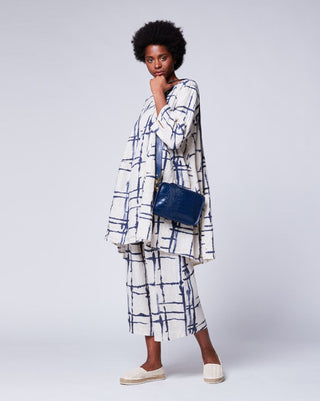 Mondrian Linen Elastic Culotttes - Baci Fashion