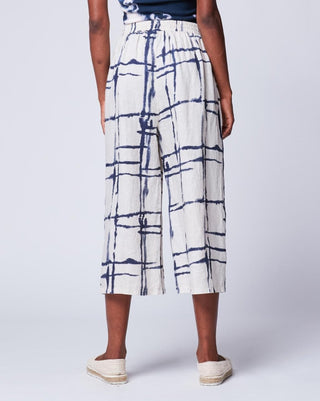 Mondrian Linen Elastic Culotttes - Baci Fashion